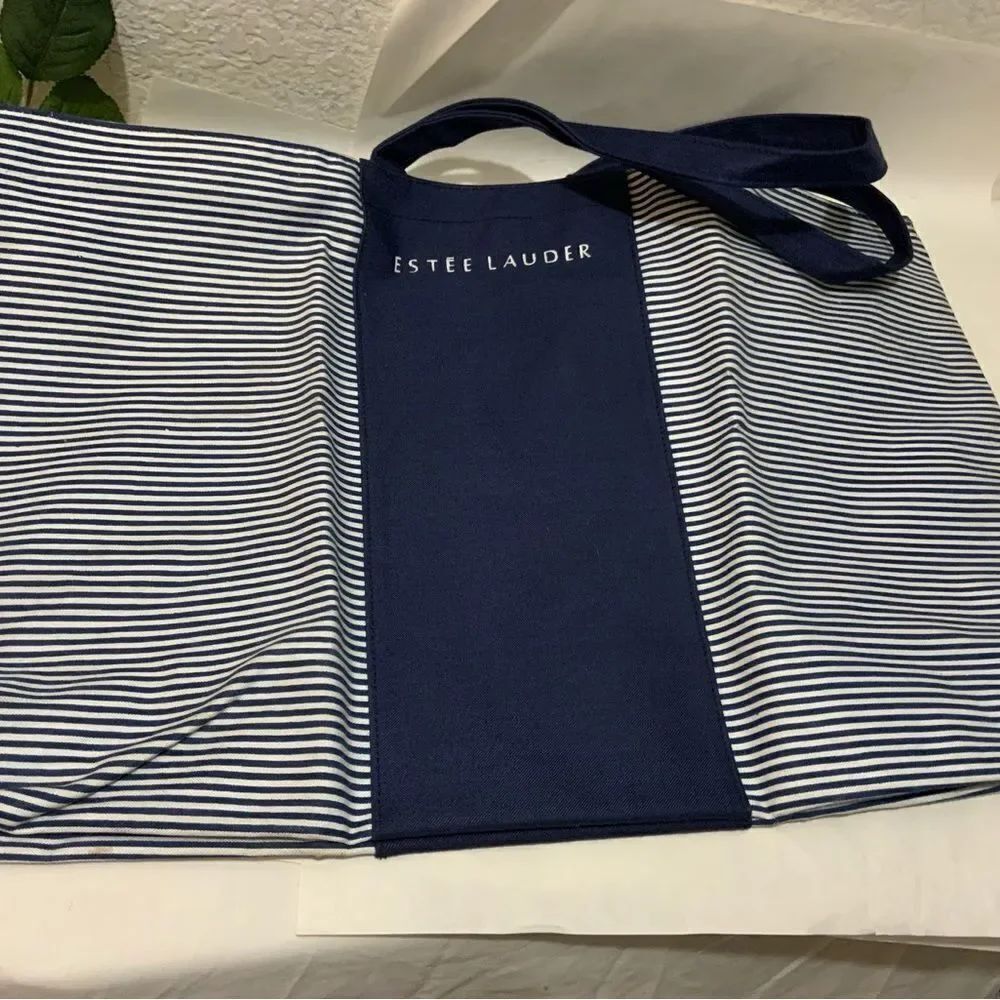 New Estee Lauder Blue & White Tote Bag